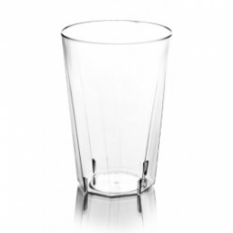 20 verres jetables plastique octogonaux 20cl