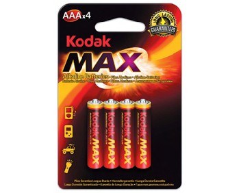 4 Piles LR03 - Gamme MAX Kodak