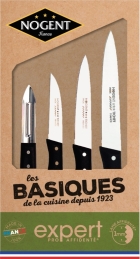Coffret Expert de 3 couteaux + 1 éplucheur - Les Basiques - NOGENT