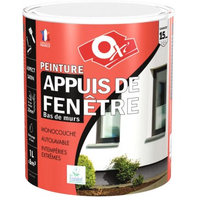 Peinture appuis de fenêtre - 1 L - Gris clair - OXI