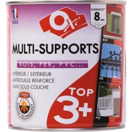 Peinture satinée multi-supports TOP3 - 0.5 L - Crème - OXI