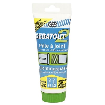 Gebatout 2 - Pâte à joint pour raccords - 1 tubes de 250 Gr - GEB
