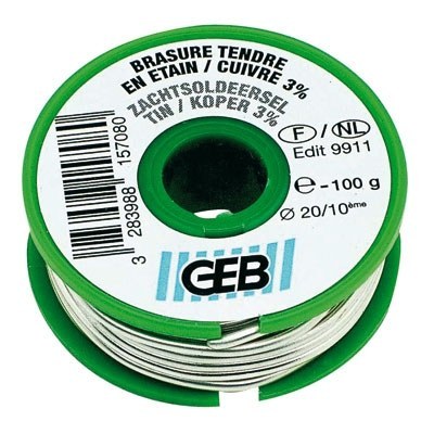 Bobine de fil étain / cuivre - 100 Gr - GEB