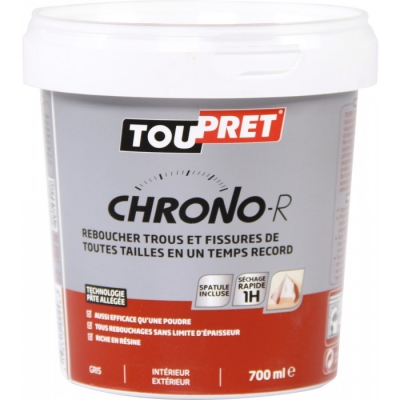 Enduit de rebouchage en pâte - Chrono-R - 700 ml - TOUPRET