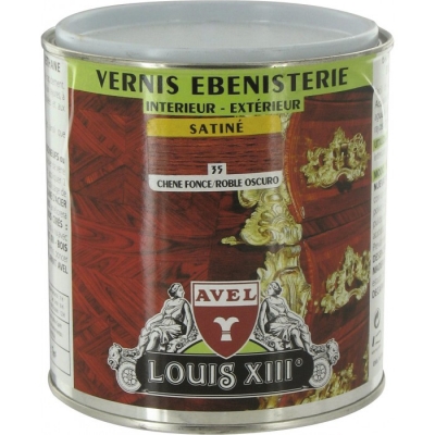 Vernis ébénisterie - Satiné - Chêne foncé - 500 ml - AVEL