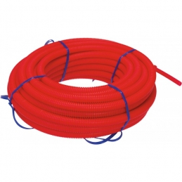  Tube polyéthylène réticulé gaine (P.E.R) - Rouge - 25 M - 10 x 12 mm