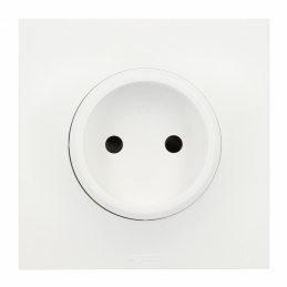 Prise de courant sans terre Neptune - 16 A - Blanc - LEGRAND