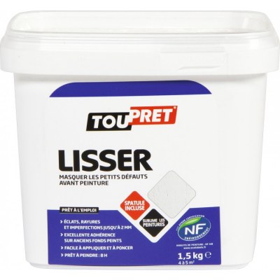 Enduit pâte de lissage - 1.5 Kg - TOUTPRET