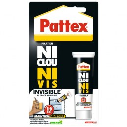 Ni Clous Ni Vis - Invisible - Prise immédiate - 40 ml - PATTEX