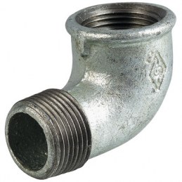 Coude Mâle / Femelle 92 en fonte galvanisée - 12 x 17 mm - CAP VERT