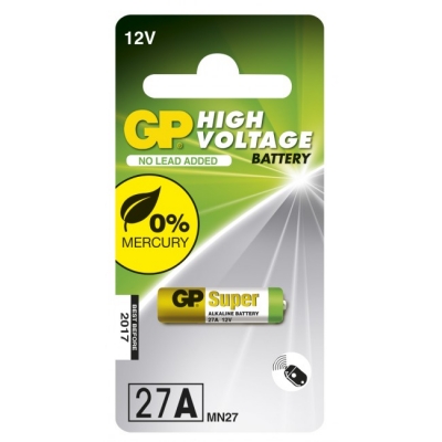 Pile alcaline - High Voltage - Ultra spéciale - 12V - 27AF - GP