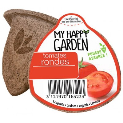 Capsule prête à planter - Tomate ronde - MY HAPPY GARDEN