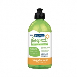 Produit vaisselle et mains avec matières actives d’origine naturelle - Respect - 500 ml - STARWAX