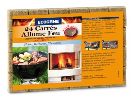 24 carrés allume-feux - ECOGENE