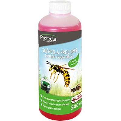 Répulsif liquide concentrée pour piège à guêpes et frelons - 500 ml - PROTECTA