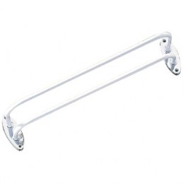 Porte serviette 2 barres en acier époxy blanc - GODONNIER