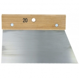 Couteau à colle avec denture pointu - 250 g/m² - 200 mm - OUTIBAT