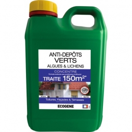 Anti-dépôts verts - Algues et Lichens - 2 L - ÉCOGENE