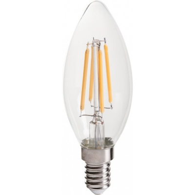 Ampoule LED - Flamme - Filament E14 - 3.3 W - 470 lumens - DHOME