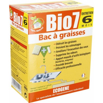 Décolmatant Graisses - 6 x 480 gr - Bio 7 - ECOGENE