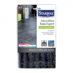 Microfibre Micro-grattante pour balai expert - Tous sols - STARWAX