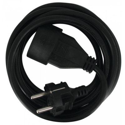 Rallonge câble souple - 2P + T - 1.8 M - Noir - DHOME