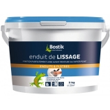 Enduit de lissage en pâte - Murs et plafonds - 5 Kg - BOSTIK