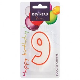 Bougie anniversaire N°9 - DEVINEAU