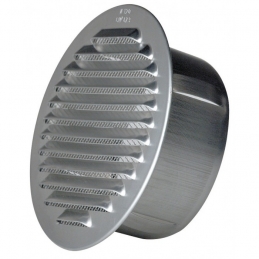 Grille de ventilation à encastrer - Ronde - 145 mm EXTERIEUR- Aluminium - DMO