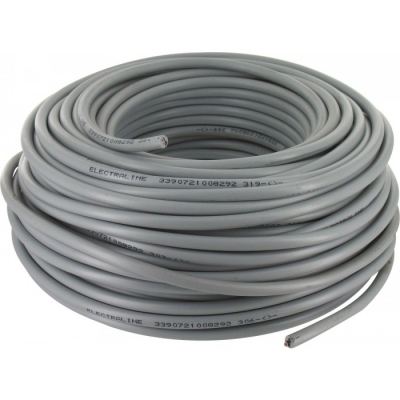 Couronne de 50 M - Gris - HO5 VV-F 2 x 1,5 mm² - ELECTRALINE