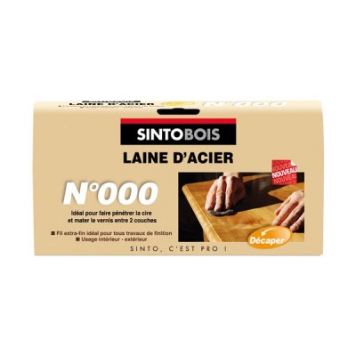 Laine d'acier n° 000 - SINTOBOIS