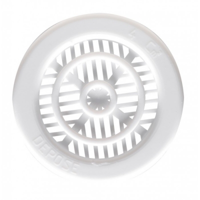 Grille de ventilation à encastrer pour contre cloison - Plastique - Ronde - 25 mm- DMO