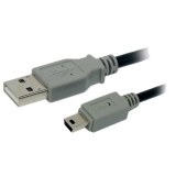 Câble USB 2.0 A M / Mini USB 5 Broches 1,80 m - OMENEX