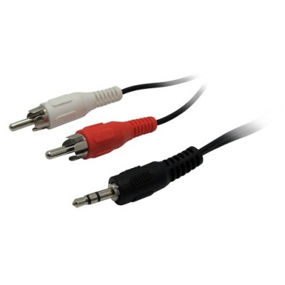 Câble Jack 3,5mm / 2 RCA 1.20 m - OMENEX