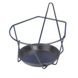 Fixe pot mural - Métal Noir - Diamètre 16 cm
