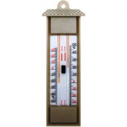Thermomètre Mini-Maxi en plastique - sans mercure - sable - STIL