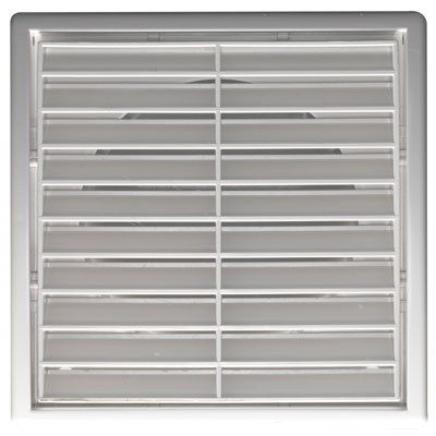 Grille fixe - Plastique - Blanc - 140 x 140 mm - DMO