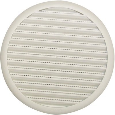 Grille universelle à ressort - Pastique - Blanc - Diamètre 140 mm - DMO