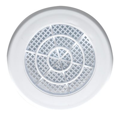 Grille à clip - Plastique - Blanc - Diamètre 103 mm - DMO