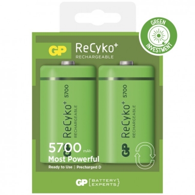 2 piles rechargeables - Recyko 570DHCBE-2GB2 / D - GP