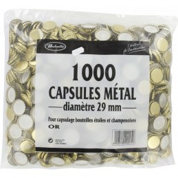 Capsule pour bouteilles champenoises x 1 000 - OR - D: 29 mm - DUHALLE