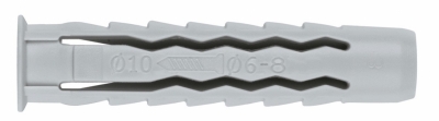 Chevilles en nylon Quadruple expandion - 8 x 40 mm - Lot de 25 - FIX'PRO