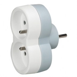 Fiche Biplite 2 x 2P + T frontale - Blanc - LEGRAND