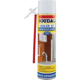 Mousse expansive pour isolation et calfeutrage - 500 ml - SOUDAL