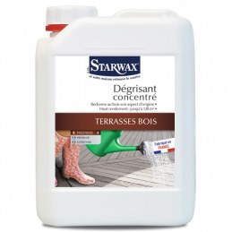 Décrassant concentré pour terrasse bois - 2 L - STARWAX