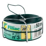Bobine de fil galvanisé plastifié N°3 - Vert - FILIAC
