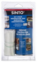 Kit de réparation - KIT500 Resine + Fibre - SINTO