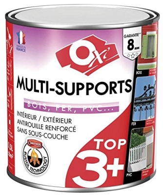 Peinture multi-supports - TOP 3 - Bordeaux - 500 ml - Satin - OXI