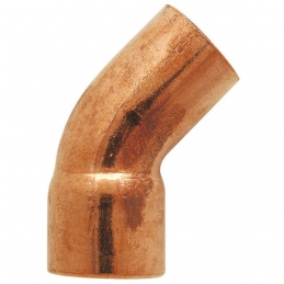 Coude en cuivre - A souder - 45° Mâle / Femelle - 14 mm - RACCORDS