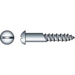 Vis à bois tête ronde fendue - Ø 3 x 20 mm - Lot de 19 - FIX'PRO